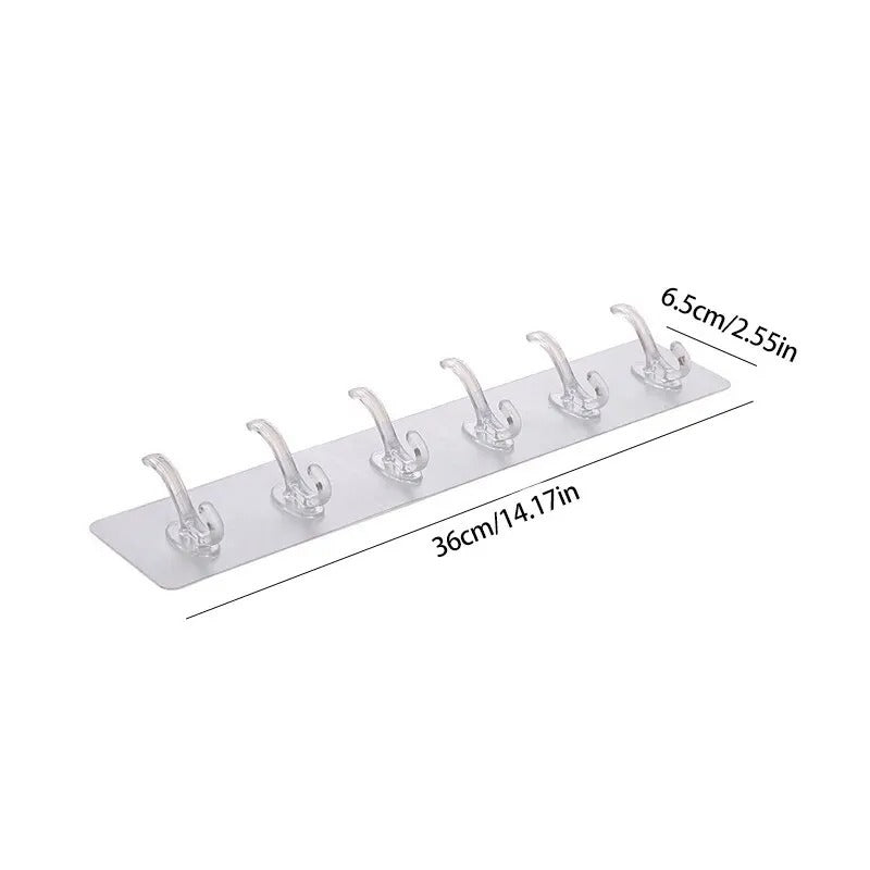 Transparent Wall Adhesive Hook Strip