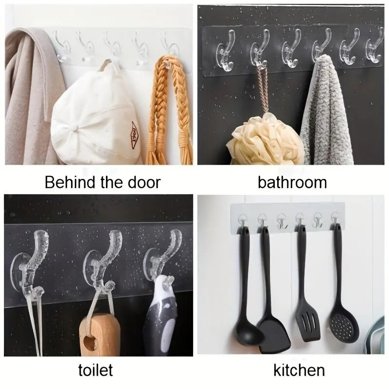 Transparent Wall Adhesive Hook Strip