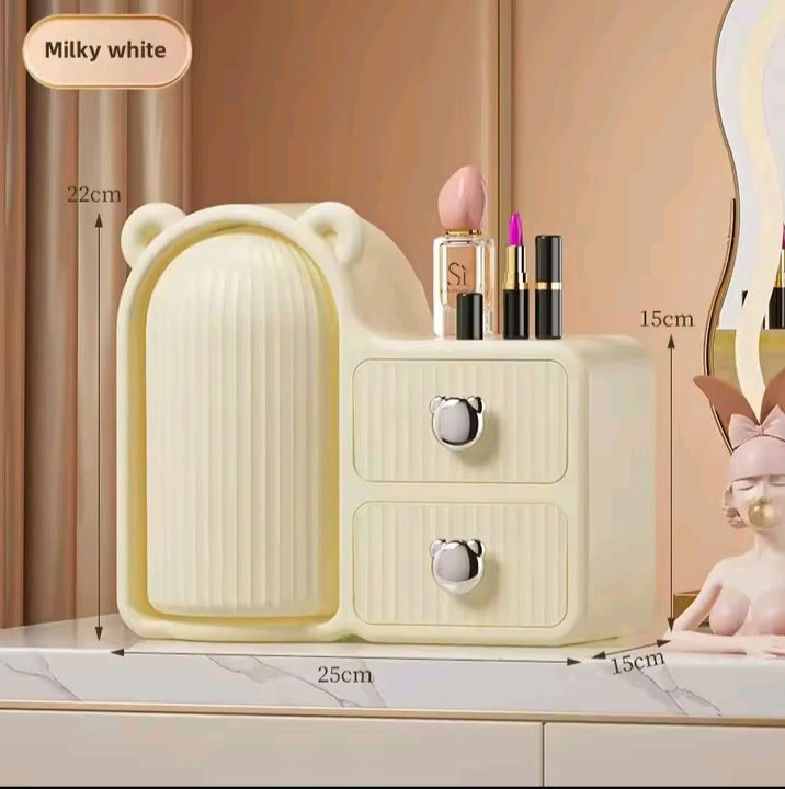 360 degree Plastic Cosmetics Organizer With Drawers