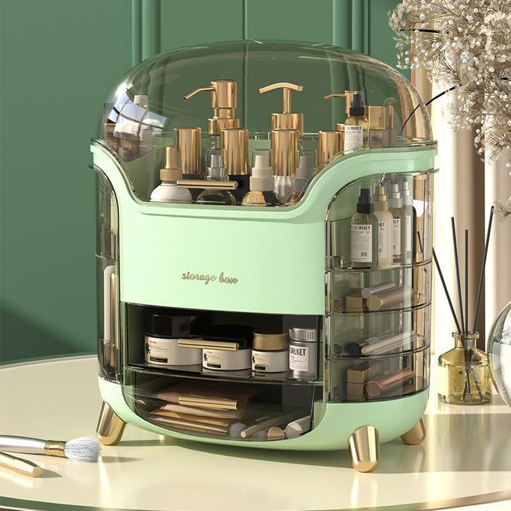 Elegant multi-layer cosmetic organizer