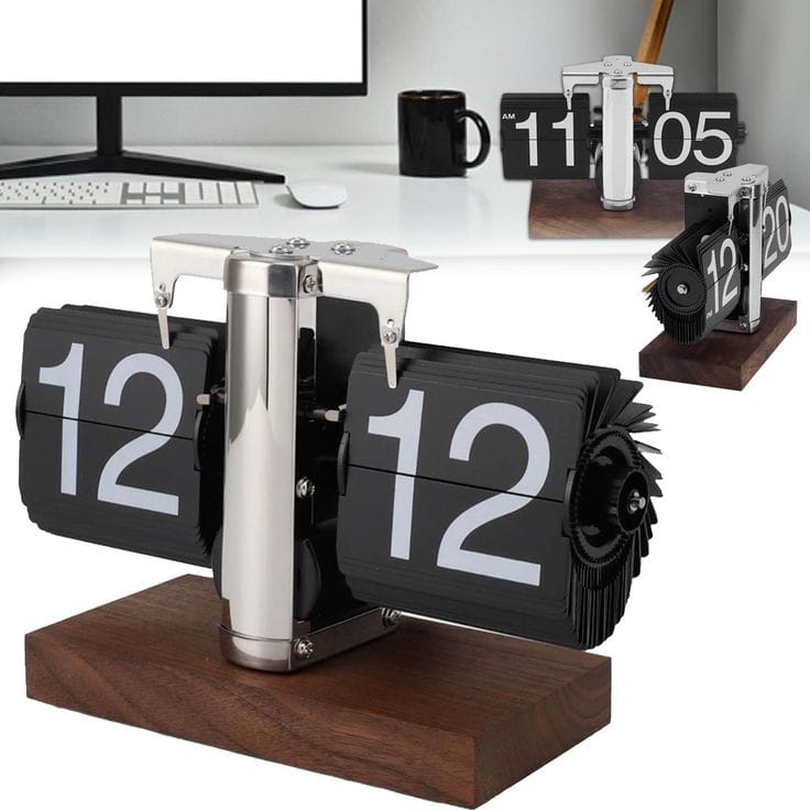 Premium Mechanical Retro Flip Clock