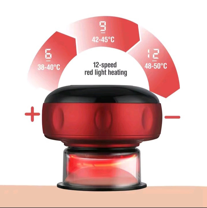 Smart Cupping Therapy Massager – 12-Level Heated Suction Device