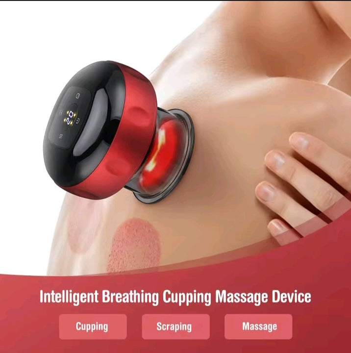 Smart Cupping Therapy Massager – 12-Level Heated Suction Device