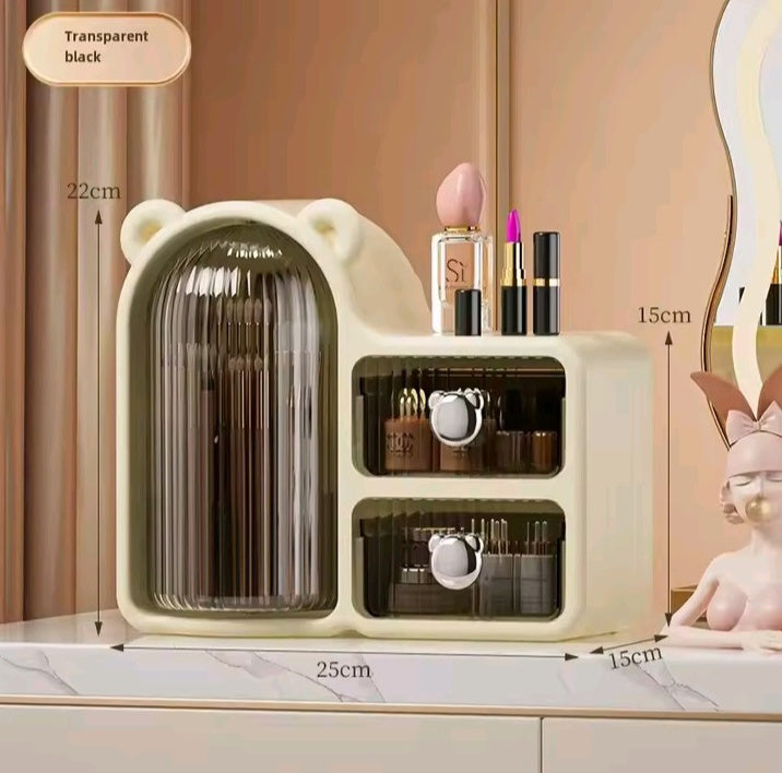 360 degree Plastic Cosmetics Organizer With Drawers