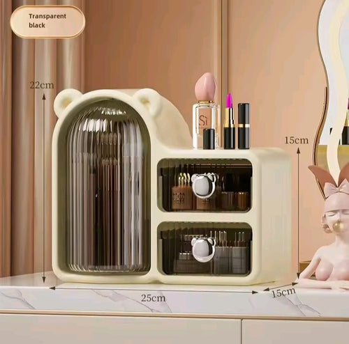 360 degree Plastic Cosmetics Organizer With Drawers