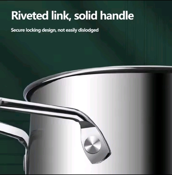 Stainless Steel Noodle Cooking Pot Set with Strainer Basket and Tongs