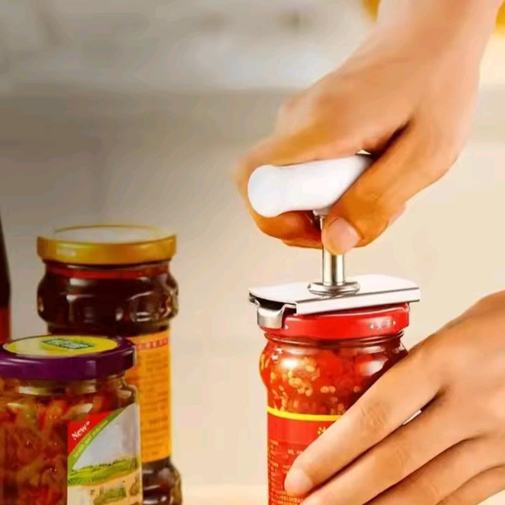 Jar Lid Opener with Rotating Handle – Heavy-Duty Bottle Cap Remover