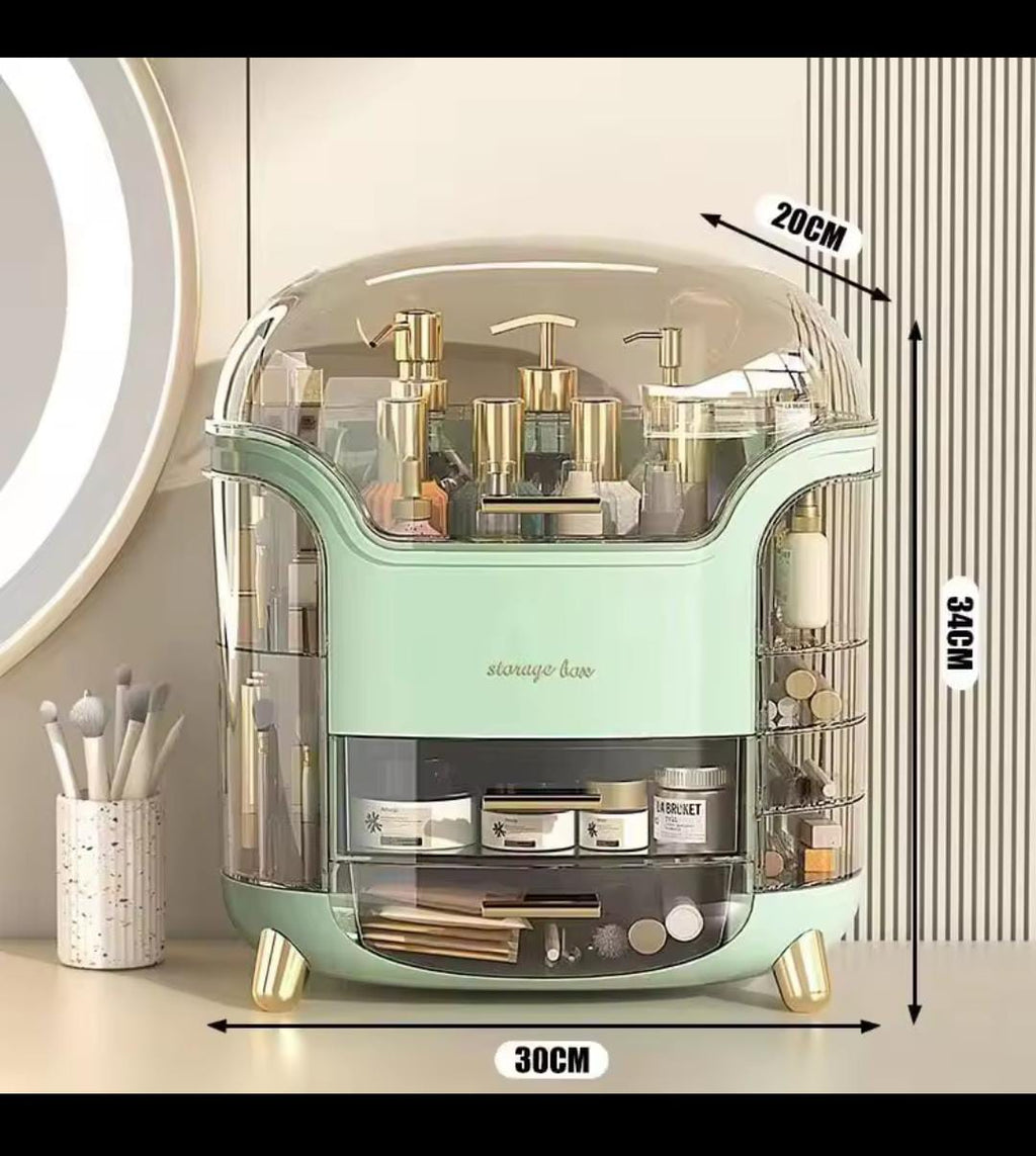 Elegant multi-layer cosmetic organizer